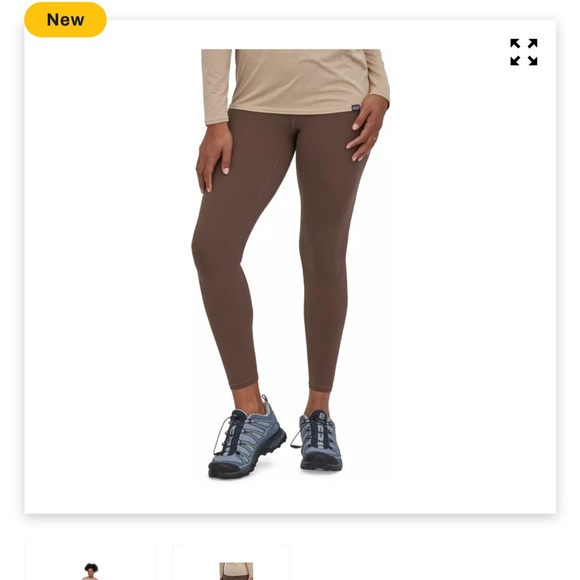Athletic Leggings By Patagonia In Grey, Size: S main image 1
